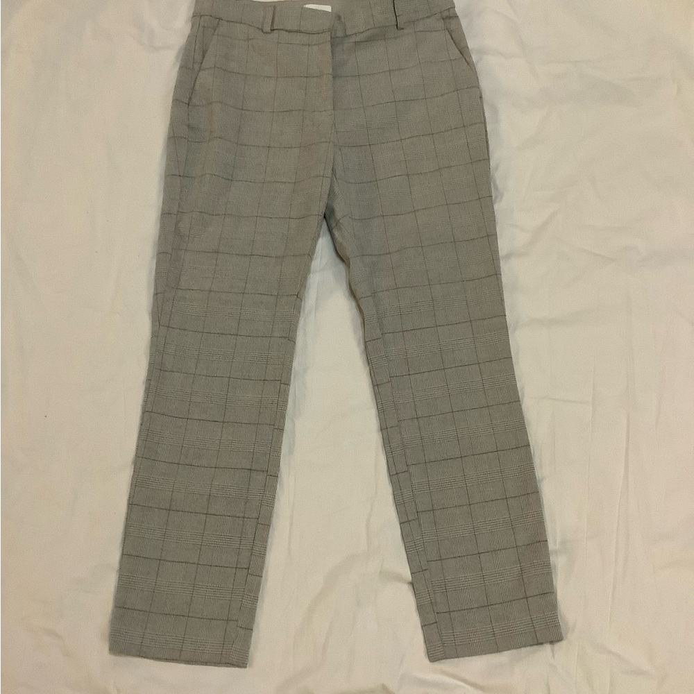 Gray Plaid Trousers
